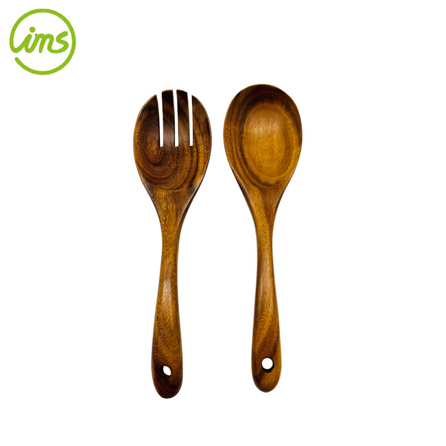 Olive Wood Salad Tools Spoon & Fork Set